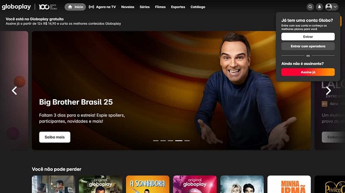 Quanto custa para assistir o BBB25 na Globoplay? 2 BBB25
