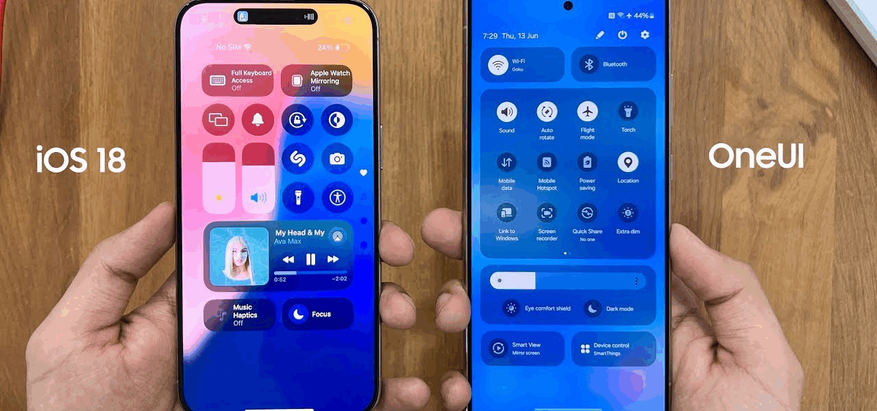 One UI 7 vs iOS: 5 semelhanças que chamam atenção