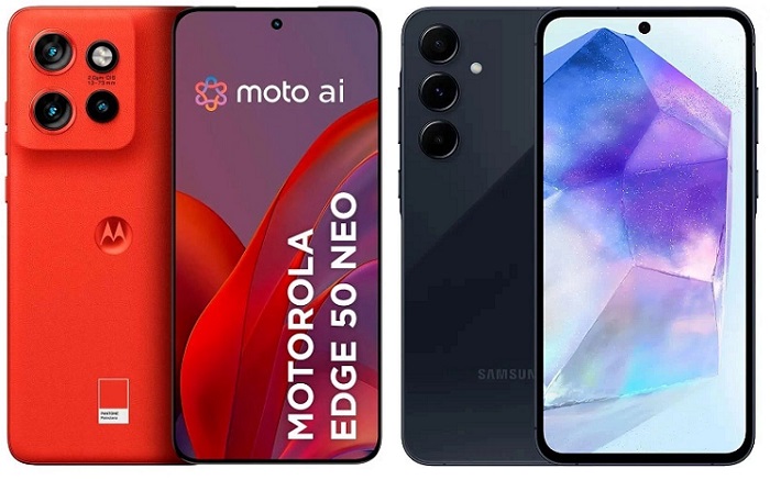 Edge 50 Neo vs Galaxy A55: Descubra qual compacto é o melhor para você! 1 Edge 50 Neo vs Galaxy A55