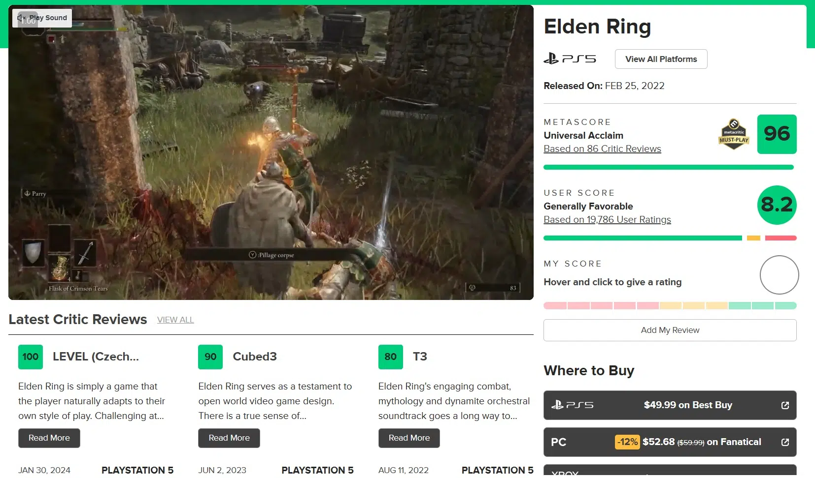 5 sites que todo gamer precisa conhecer 2 MetaCritic