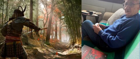 idoso de 90 anos joga assassinys creed shadow