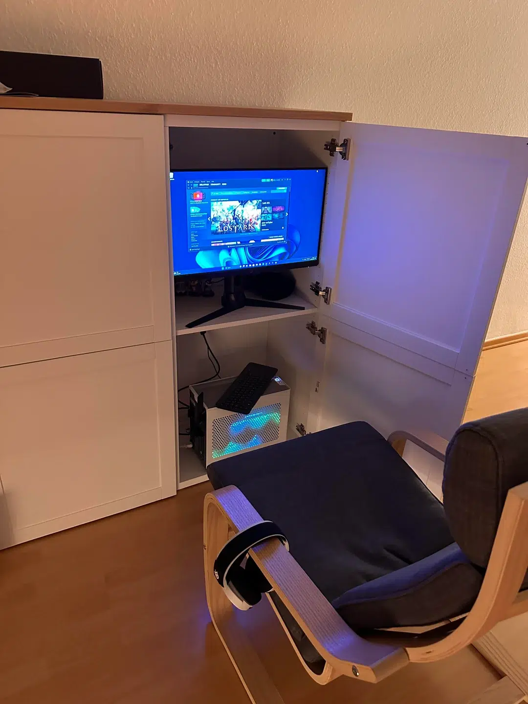 setup for a dad without gaming room v0