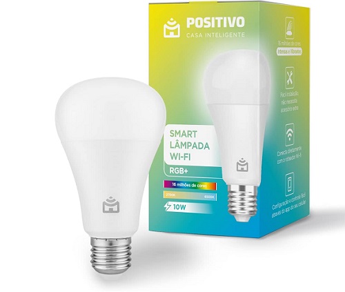 Smart lâmpada Wi-Fi RGB LED 10W