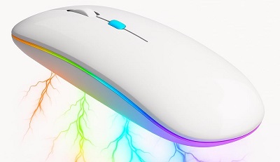 Mouse RGB Sem Fio Premium