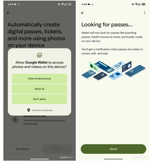 Facilidade! O Google Wallet vai escanear fotos para achar seus passes digitais por você 2 2 27