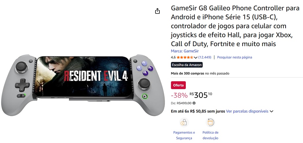 GameSir G8 Galileo, o gamepad sem drift para smartphones, está com uma oferta imperdível na Amazon! 1 2 54