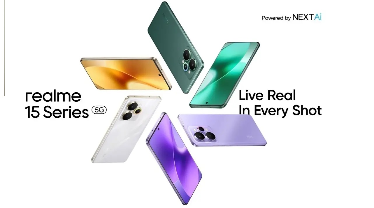 Realme 15 Series chega ao Brasil com edição de fotos por voz e câmeras poderosas