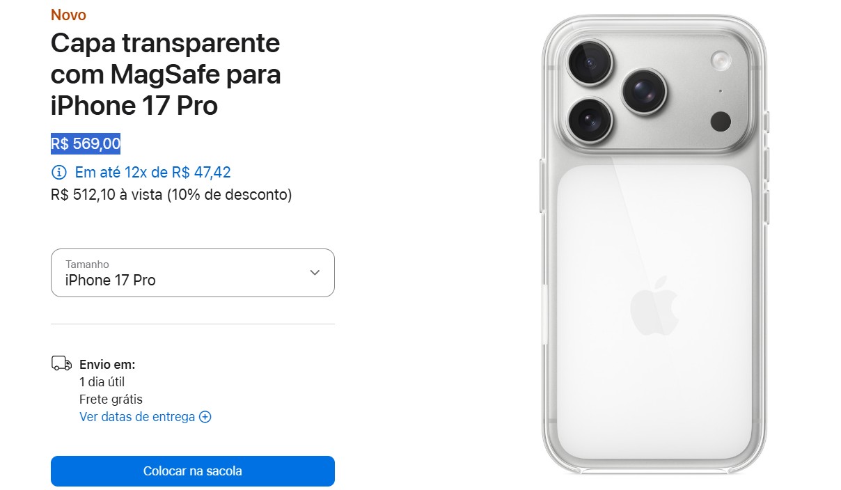 Alça crossbody de R$ 720 e capas coloridas: novos acessórios para a linha iPhone 17 3 3 8