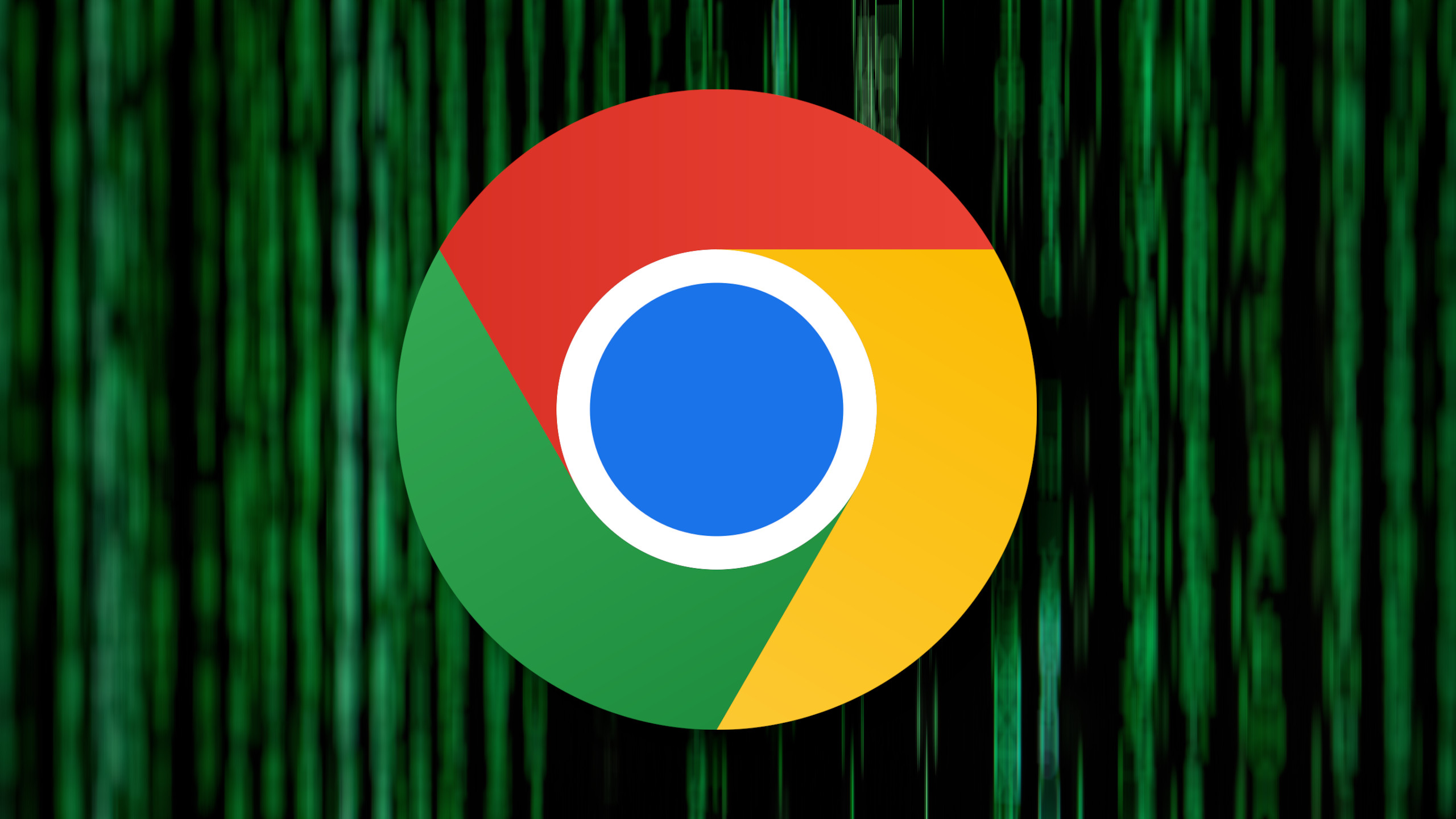 Atualize agora: Chrome 140 corrige vulnerabilidades críticas de segurança 1 Logotipo do Google Chrome sobre fundo estilo 'matrix' indicando ameaça cibernética