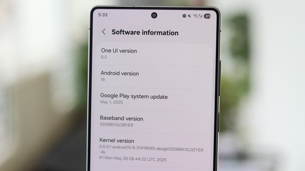 One UI 8: Cronograma vazado revela datas de atualização para dispositivos Galaxy 1 Interface One UI 8 exibida no Galaxy S25 Ultra