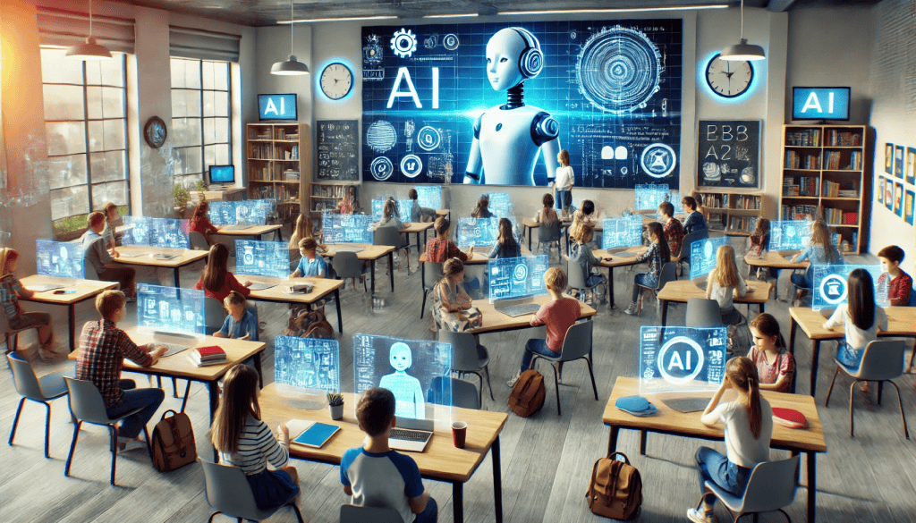 IA na educação: 9 em cada 10 jovens brasileiros já usam a tecnologia para estudar 2 inteligencia artificial escola 1024x585 2