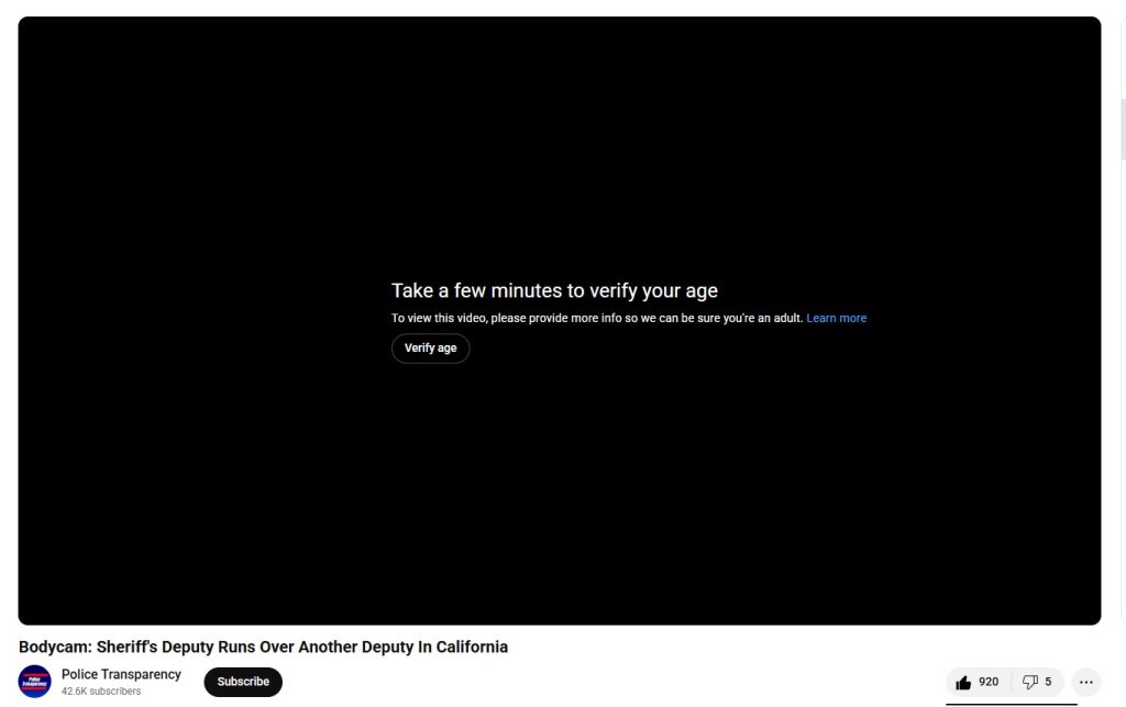 YouTube agora usa IA para verificar a idade: o que isso muda para você 1 Tela do YouTube com mensagem de verificação de idade para desbloquear vídeos