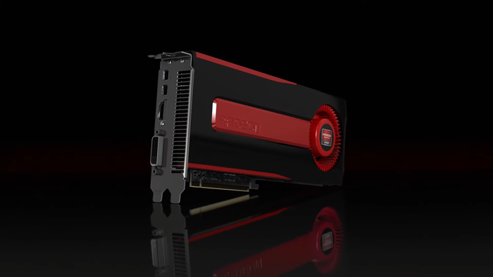 Tem uma placa AMD antiga? Um dev da Valve pode ter acabado de dar uma sobrevida a ela. 1 Placa de vídeo Radeon HD 7000 preta com detalhes vermelhos e ventoinha grande, conectores PCIe e saídas HDMI e DisplayPort