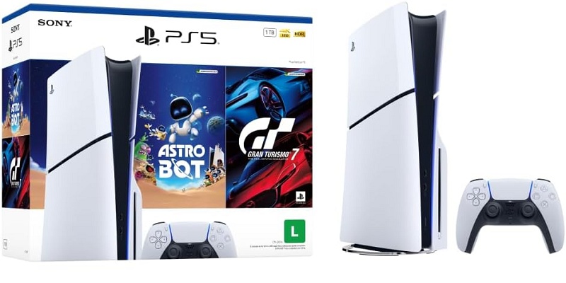 Caiu ainda mais! PlayStation 5 Slim com leitor de disco + 2 jogos está saindo por R$ 2.950 com cupom! 1 1 75