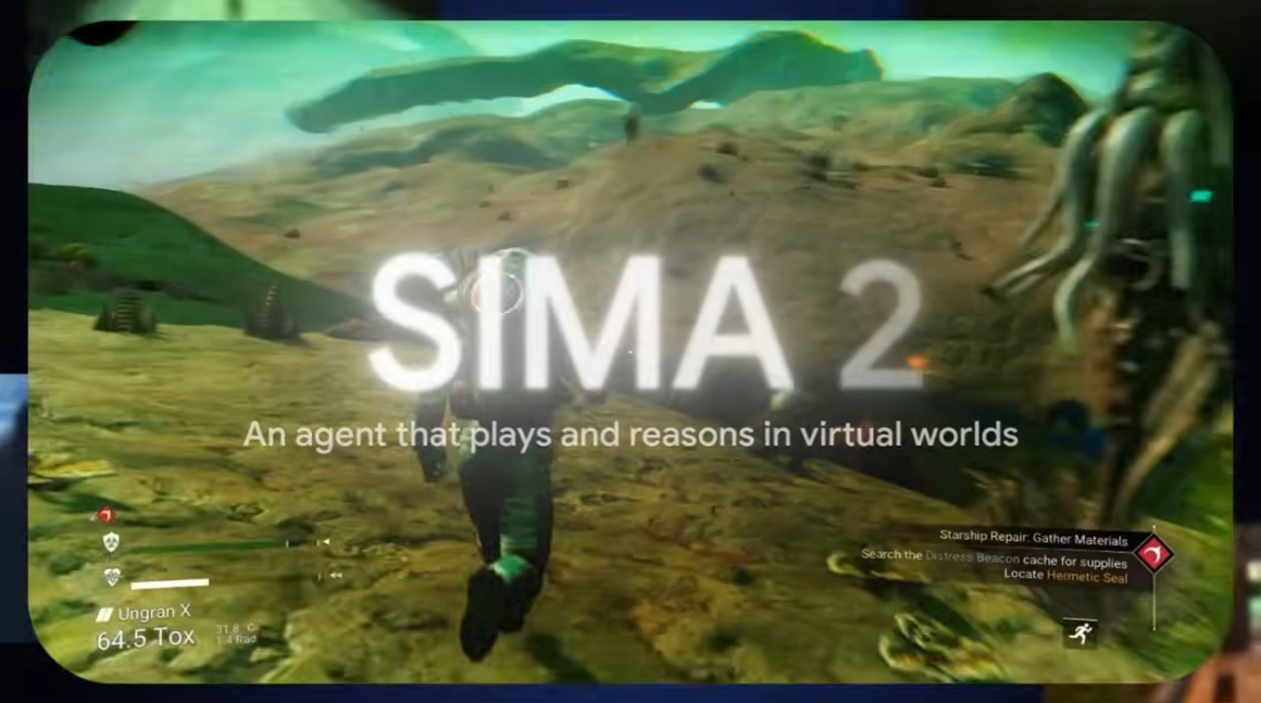 Google DeepMind apresenta SIMA 2, nova geração de IA que evolui jogando videogame 3 Captura de tela 2025 11 14 104639