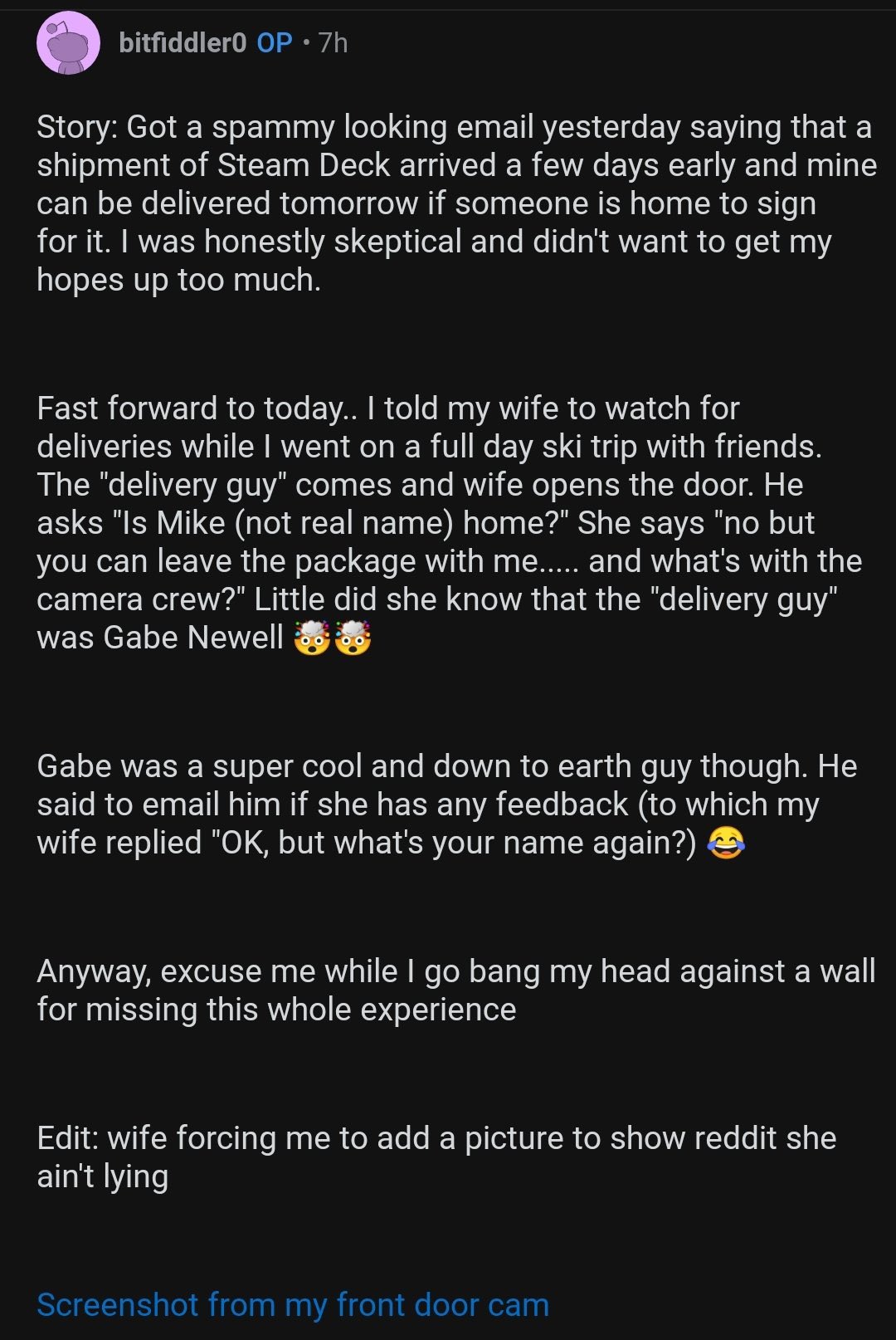 O dia em que o dono da Valve entregou o Steam Deck pessoalmente aos primeiros compradores 2 G6GkXzlaoAAg BO