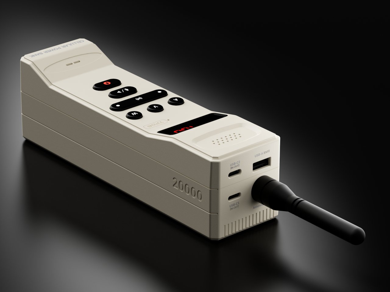 Power bank retro mistura design icônico dos anos 80 e rádio comunicador real 1 trozk walkie talkie power bank 02