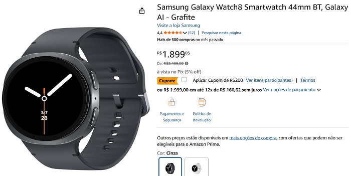 De R$ 2.500 para R$ 1.700: preço do Galaxy Watch8 despenca e coloca o modelo no topo do custo-benefício 1 1 29
