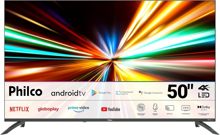 R$1.665 numa Smart TV 4K de 50”: o que a Philco entrega por esse preço? 1 1 37