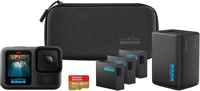 GoPro HERO13 com kit completo em promoção: câmera, baterias, cartão e tudo pronto para gravar 1 1 39