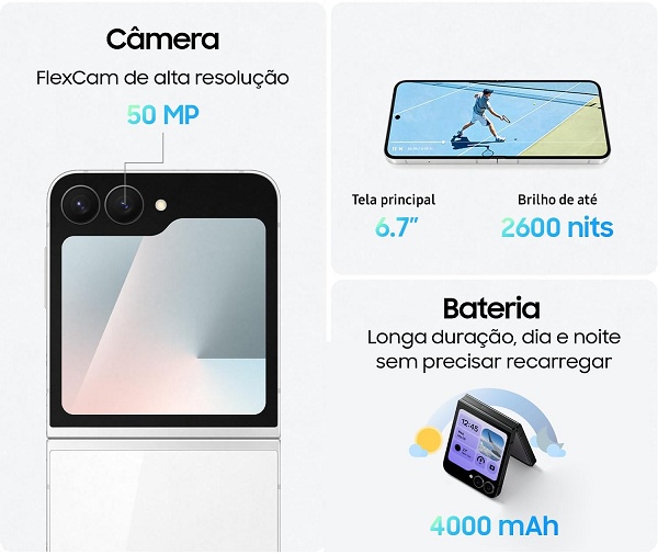 Galaxy Z Flip7 FE em promoção + cupom: dobrável sai por praticamente metade do preço 3 3 23