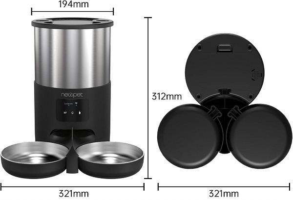 Comedouro automático 5L com 23% OFF: Controle a ração do seu pet mesmo a distância 3 4 35