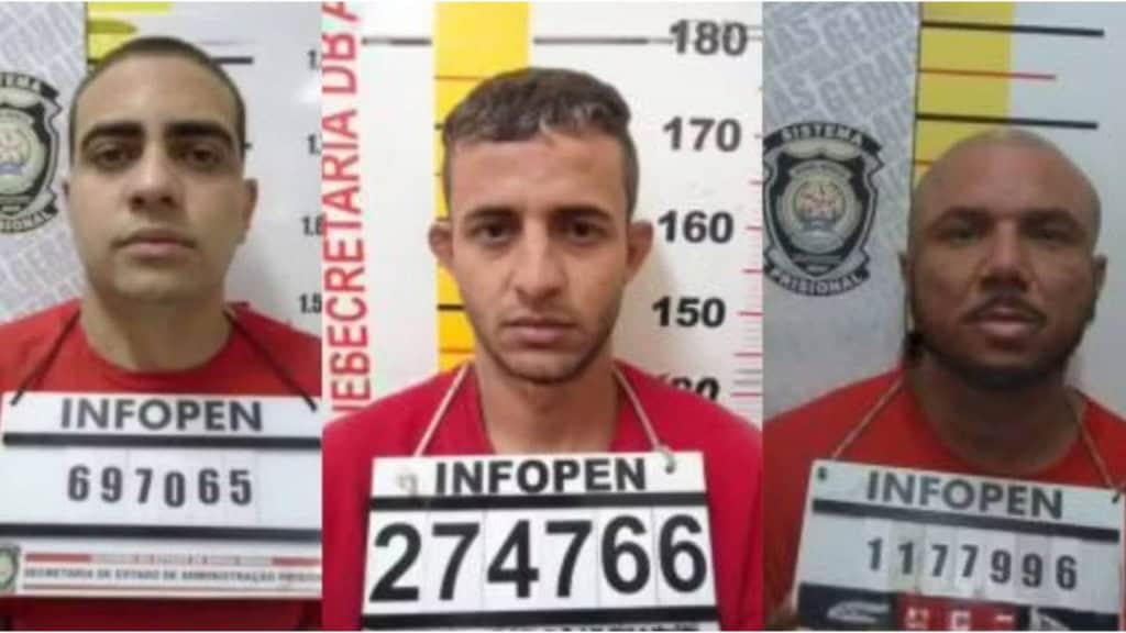 Hackers usam logins de juízes e liberam presos em Minas Gerais 1 Três presos foragidos com placas de identificação seguradas em registro policial