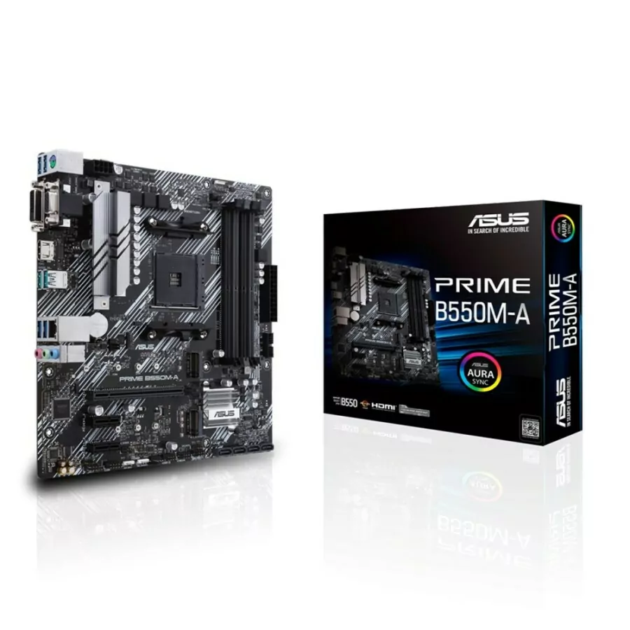 ASUS estaria apostando em placas DDR4 para driblar alta nos preços de memórias; entenda 2 Placa-mãe ASUS Prime B550M-A micro-ATX com socket AM4 e slots para memória DDR4 vazios