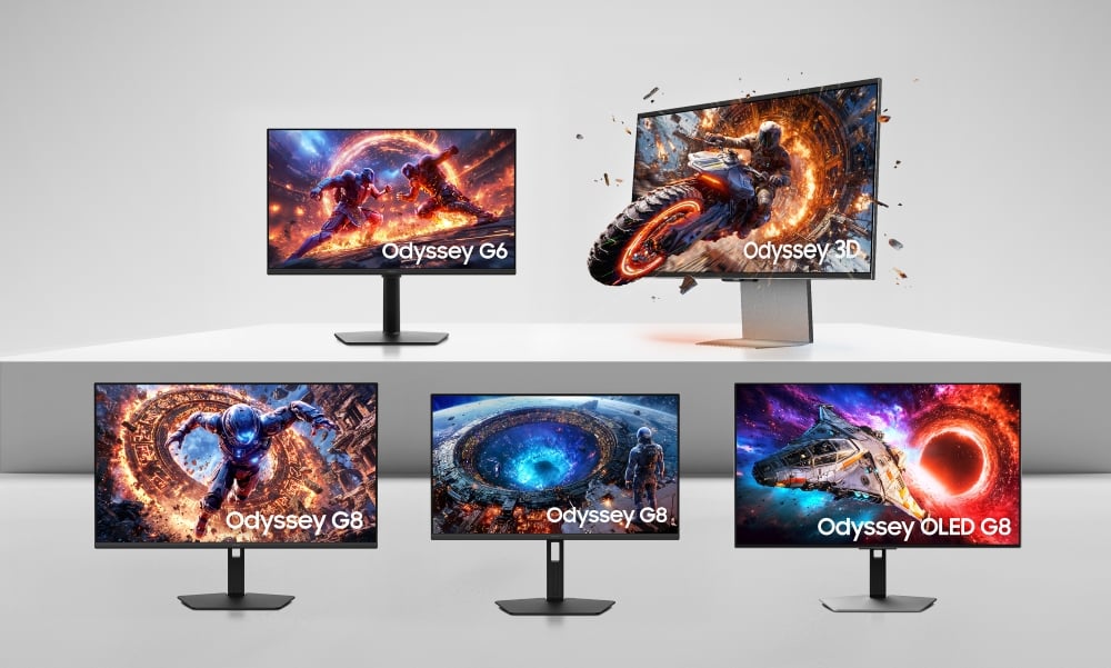 Samsung anuncia o 6K 3D Odyssey G9: primeiro monitor 3D sem óculos com resolução 6K 1 Linha de monitores Samsung Odyssey 2026 com destaque para os modelos 6K 3D Odyssey G9 e Odyssey G6