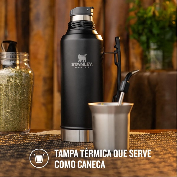 42% OFF Stanley Classic: a garrafa que mantém a bebida quente ou gelada o dia inteiro 2 2 40