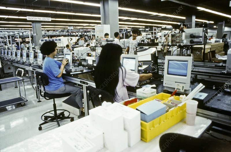 Antes de depender da China, Apple fabricou seus próprios Macs com robôs e meta ousada; mas foi um grande fiasco 5 Fábrica de montagem de computadores.