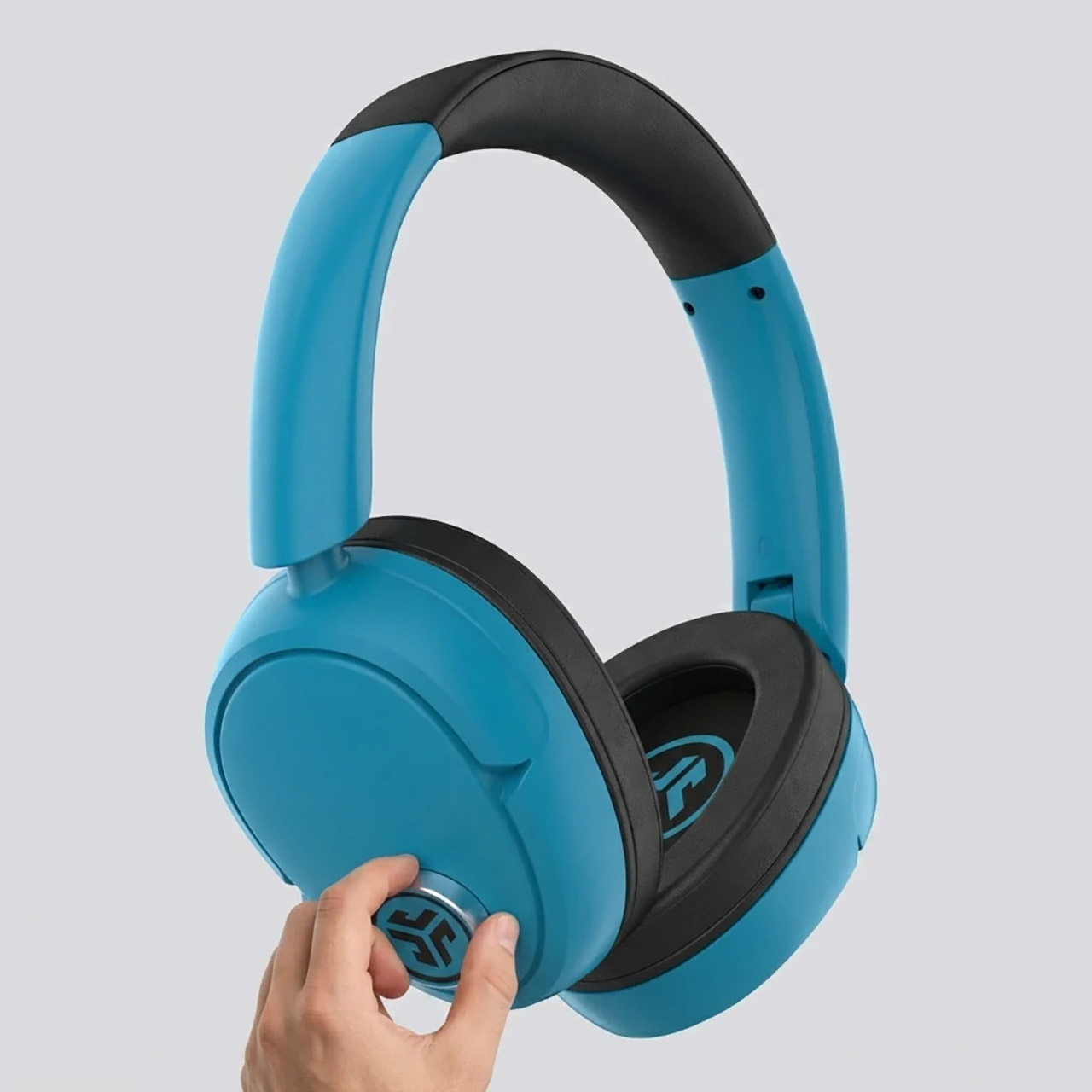Era só o que faltava: Essa caixa de som Bluetooth tem o formato de um fone de ouvido gigante 1 jlab blue xl speaker headphones 3