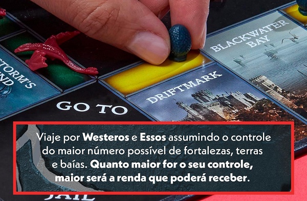 Banco Imobiliário de House of the Dragon com 58% de desconto na Amazon já está com mais de 84% das unidades vendidas 3 2 1 38