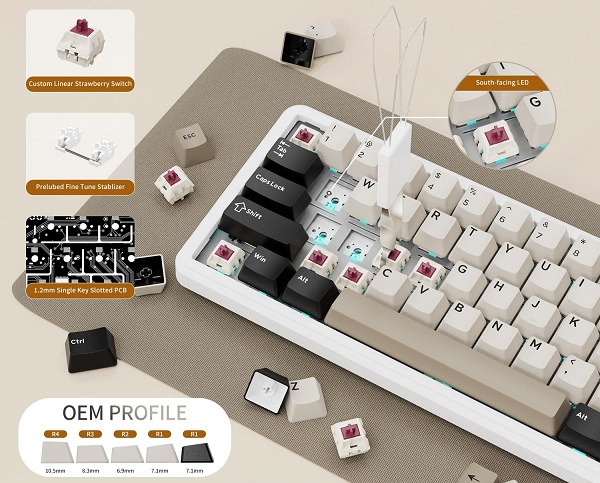 Teclado mecânico e mouse gamer sem fio (com dock) com desconto de até 36% para quem leva o setup a sério 2 2 7