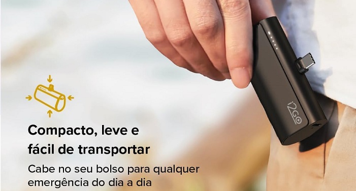 I2GO Pocket 5000mAh com 26% de desconto: o power bank que cabe no bolso e dispensa cabo 2 21 6
