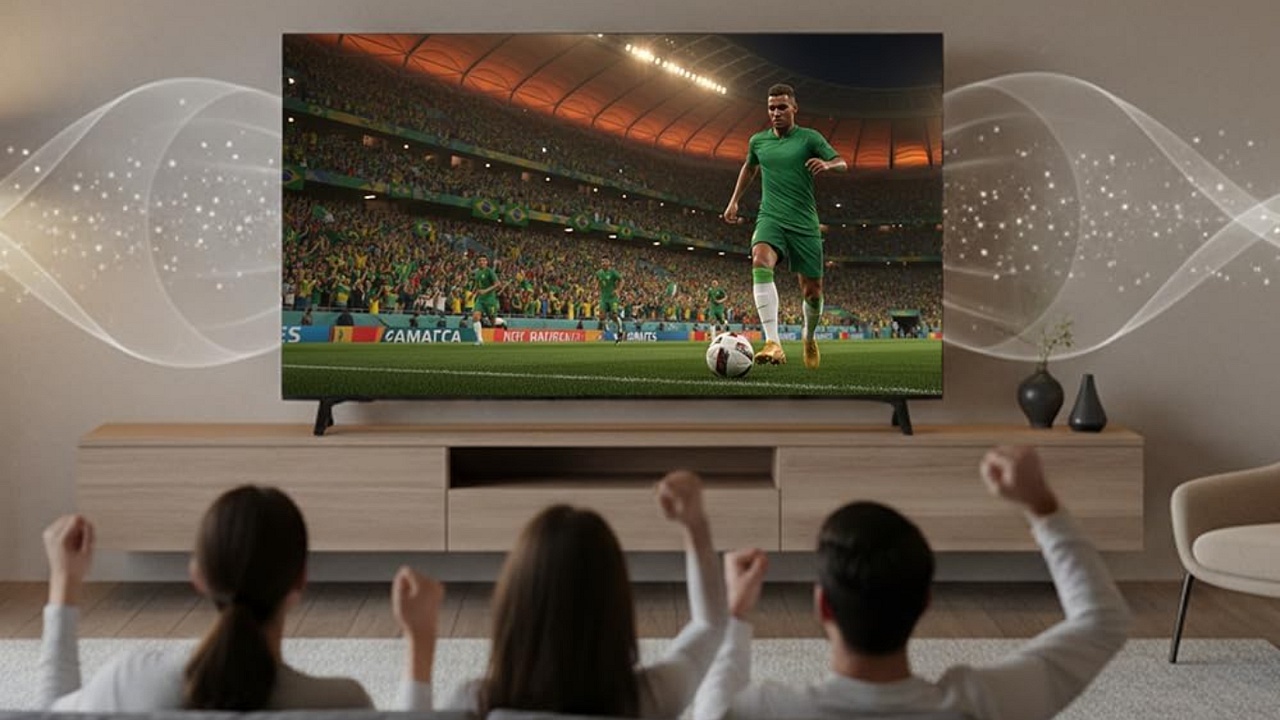 Smart TV LG com desconto! De 50 a 86 polegadas com IA, Modo Esporte para a Copa e portal de games sem console