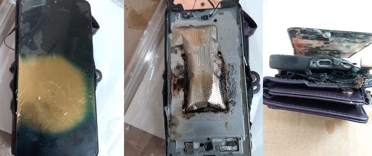 Dono de um Galaxy S25 FE relata explosão de celular durante carregamento