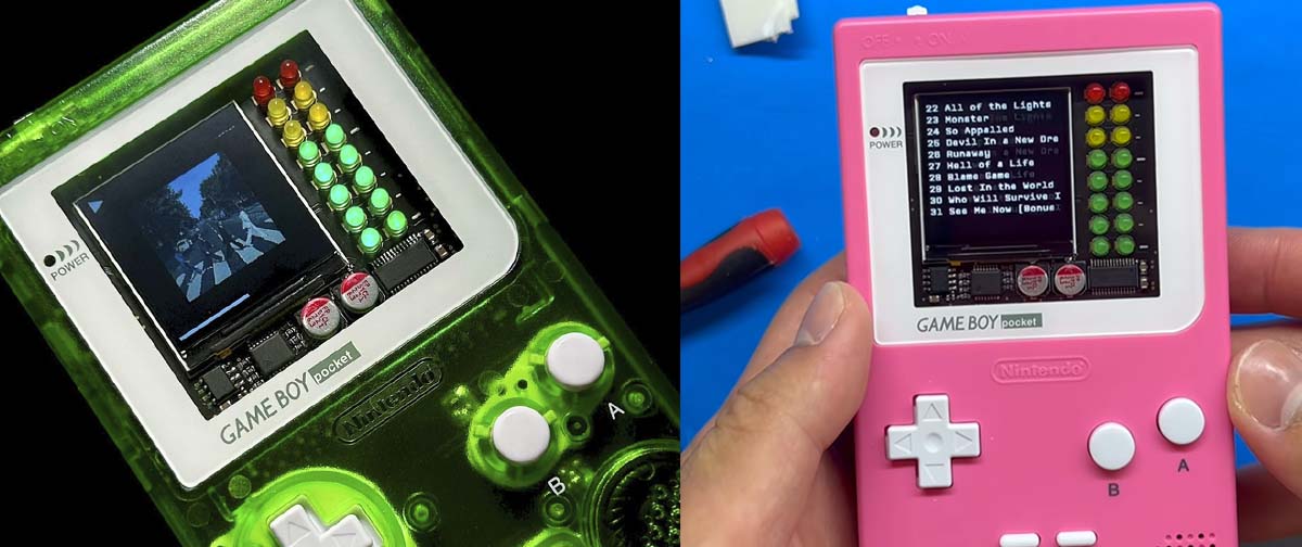 Stereoboy: homem constroi player de música na réplica da carcaça de um Game Boy Pocket e comemora: “a ideia era construir um dispositivo divertido”