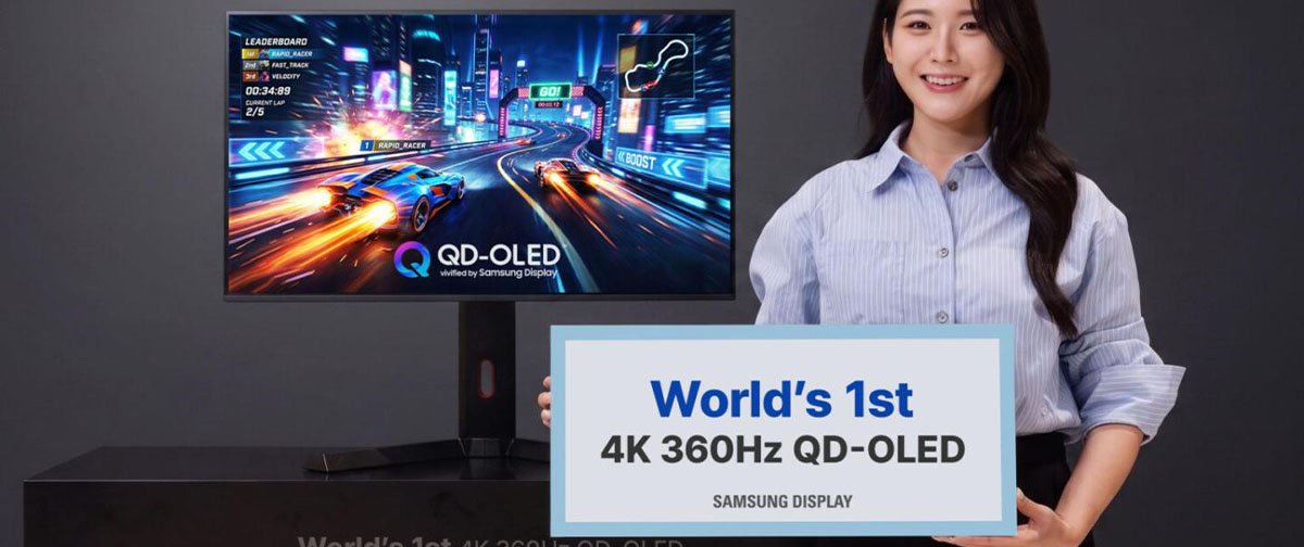 Samsung apresenta o primeiro painel QD-OLED 4K de 31,5 polegadas do mundo com taxa de atualização de 360Hz