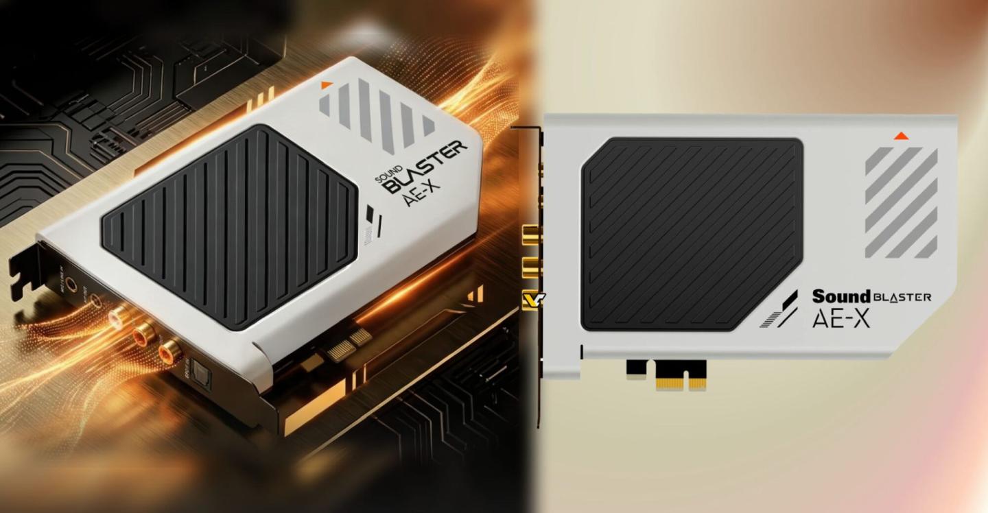 Creative anuncia a placa de som Sound Blaster AE-X com suporte para áudio de alta qualidade de 32 bits/384 kHz