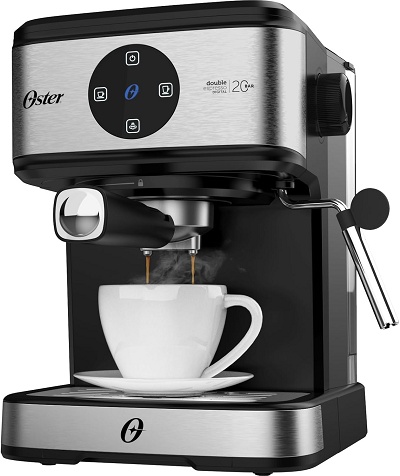 Cafeteira Espresso Oster com 48% de desconto + cupom: espresso, cappuccino com café em pó ou cápsula Nespresso 1 1 41