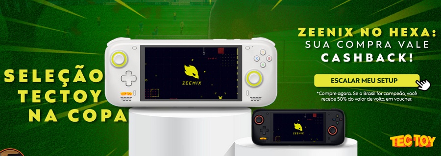 Zeenix Pro: TecToy devolve 50% do valor do pc game portátil se o Brasil for hexacampeão 1 1 63