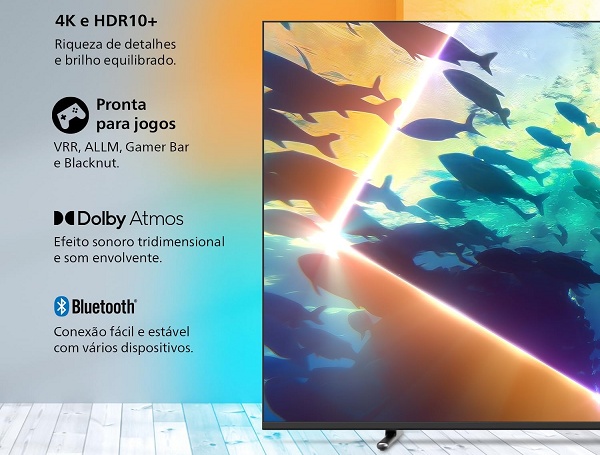 Philips Ambilight 55" 4K por menos de R$2.500: ainda dá tempo de curtir a Copa com TV de tela grande! 3 2 11