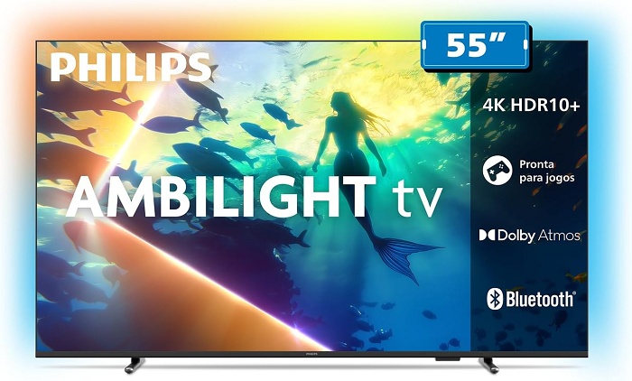 Philips Ambilight 55" 4K por menos de R$2.500: ainda dá tempo de curtir a Copa com TV de tela grande! 2 21 13