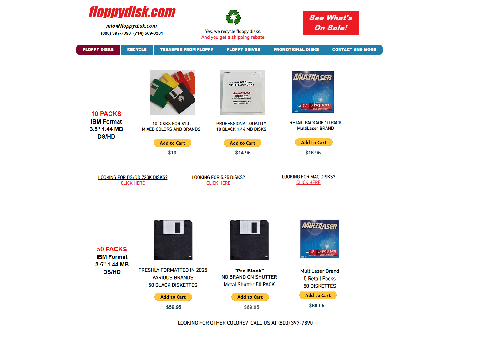 Esse homem mantém um site que compra e vende disquetes 1 disquete