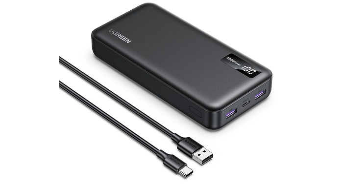 Tela digital, carga rápida e 20.000mAh: power bank UGREEN entra em oferta 3 1 30