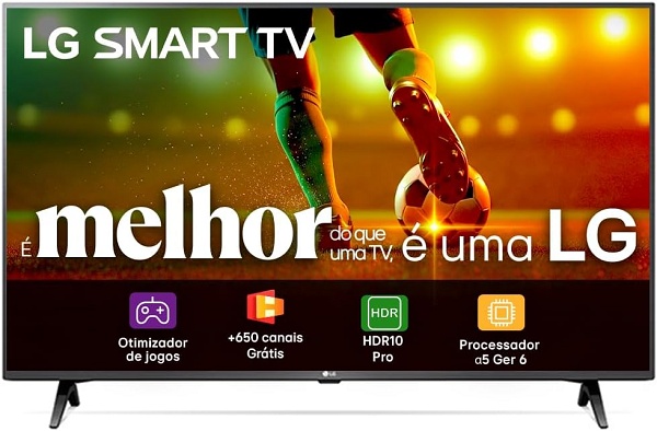 Smart TV LG de 43" com IA, HDR e Alexa entra em oferta por menos de R$ 1.430 em promoção 1 1 79