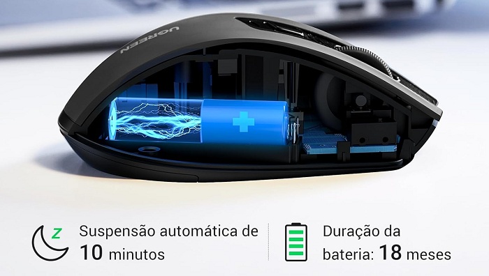 Mouse Sem Fio UGREEN pela metade do preço: praticidade e precisão para o dia a dia 3 2 10