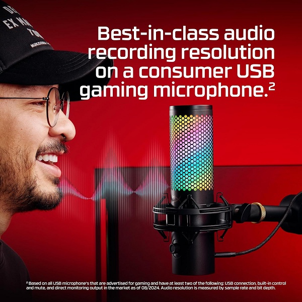 Microfone HyperX QuadCast 2 S com 29% de desconto: qualidade profissional para quem cria conteúdo 4 2 3