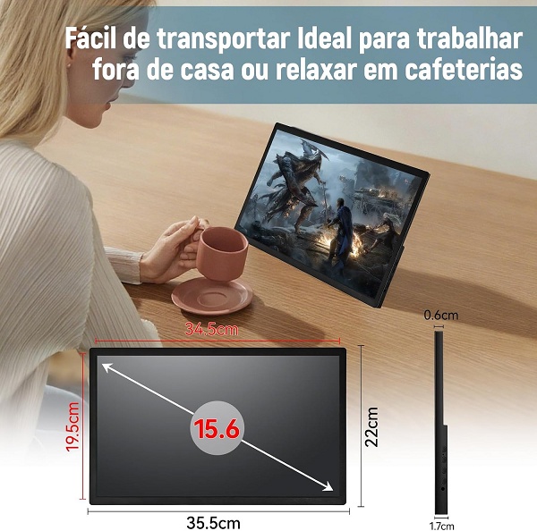 Monitor portátil em promoção: saiba por que ter uma segunda tela pode transformar sua produtividade 2 21 21